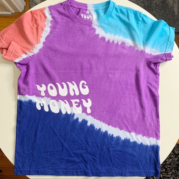 American Eagle x Young Money Standard Fit T-Shirt Tie Dye Men’s Size Medium - Picture 1 of 6